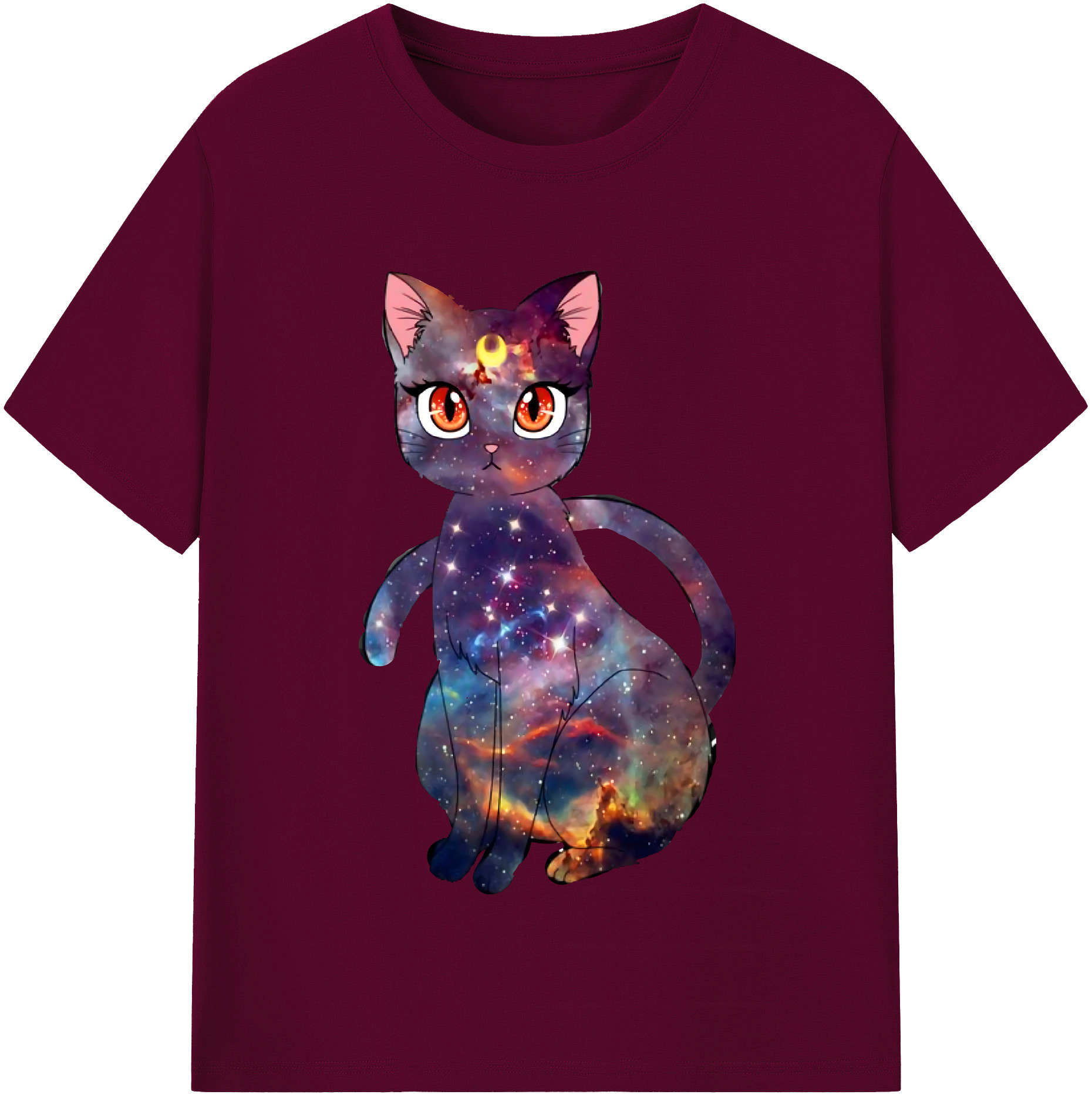 （画像用） 美少女戦士セーラームーン Sailor Moon レディースカジュアルプリントTシャツ（綿100％）